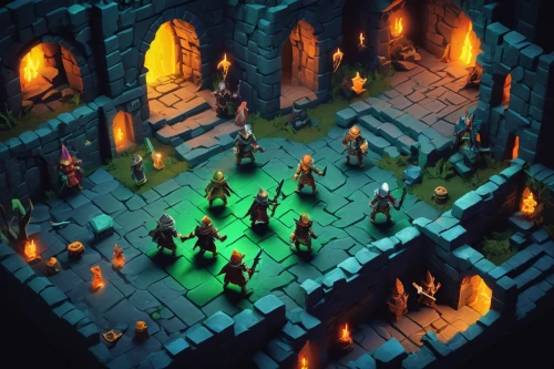 dungeon,dungeons,witch's house,torchlight,catacombs,druid grove,fireplaces,tavern,hall of the fallen,castle iron market,isometric,game illustration,mausoleum ruins,collected game assets,ancient city,old graveyard,cauldron,torches,3d fantasy,graveyard,Unique,Paper Cuts,Paper Cuts 07