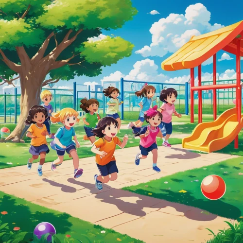 osomatsu,children's background,children's soccer,kids illustration,children jump rope,playing outdoors,cartoon video game background,game illustration,recess,outdoor games,children playing,play street,dragonball,mini rugby,outdoor basketball,acerola family,childhood,happy children playing in the forest,water balloons,bat-and-ball games,Illustration,Japanese style,Japanese Style 04