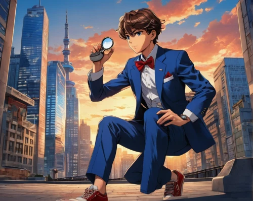 detective conan,anime japanese clothing,anime cartoon,watchmaker,cartoon doctor,white-collar worker,evangelion,navy suit,anime boy,anime,tie shoes,business man,suit,anime 3d,evangelion eva 00 unit,jin deui,cg artwork,stylish boy,hero academy,sigma,Conceptual Art,Fantasy,Fantasy 22