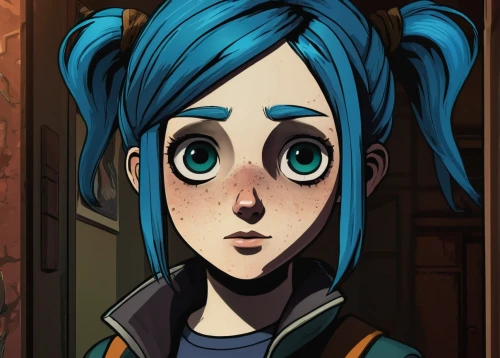 clementine,vanessa (butterfly),sakana,worried girl,pupils,nico,main character,cyan,blue hair,titmouse,nora,she,winterblueher,maya,head icon,comic style,lis,hatsune miku,edit icon,silphie,Illustration,Black and White,Black and White 14