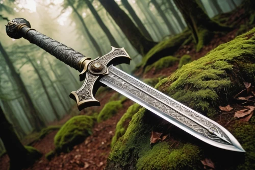 hunting knife,serrated blade,king sword,blade of grass,excalibur,bowie knife,sword,sward,scabbard,heroic fantasy,blades of grass,aaa,herb knife,awesome arrow,aa,sabre,swords,massively multiplayer online role-playing game,swordsman,highlander,Illustration,Realistic Fantasy,Realistic Fantasy 14