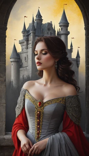 fantasy picture,queen of hearts,fantasy portrait,fairy tale character,fantasy art,gothic portrait,fantasy woman,fairy tale,fairy tales,fairy tale castle,cinderella,fairy tale icons,a fairy tale,fairytale characters,castle of the corvin,vampire woman,world digital painting,romantic portrait,castles,bodice,Illustration,Abstract Fantasy,Abstract Fantasy 02