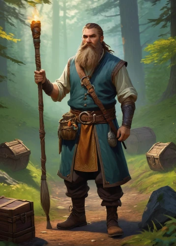 scandia gnome,dwarf sundheim,dane axe,dwarf,woodsman,quarterstaff,gnome,druid,wood elf,nordic bear,blacksmith,bard,the wanderer,dwarves,male elf,mountain guide,farmer in the woods,northrend,adventurer,barbarian,Conceptual Art,Fantasy,Fantasy 18