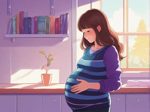 pregnant book,pregnant girl,expecting,pregnant woman,pregnancy,nursery,pregnant women,pregnant woman icon,maternity,tummy time,pregnant,belly painting,room newborn,baby room,baby belly,pregnant statue,the little girl's room,fetus ribs,nursery decoration,i will be a mom,Illustration,Japanese style,Japanese Style 05