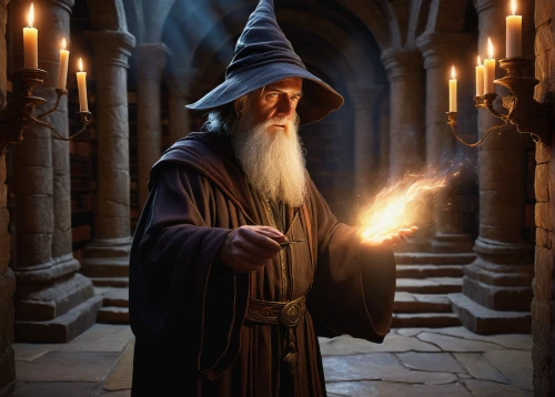 gandalf,wizard,the wizard,candlemaker,magus,wizards,candle wick,the abbot of olib,mage,flickering flame,wizardry,albus,spell,lord who rings,jrr tolkien,candlemas,divination,magistrate,magic grimoire,archimandrite,Illustration,Realistic Fantasy,Realistic Fantasy 03