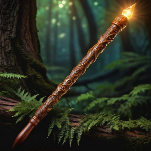 quarterstaff,tree torch,fire poker flower,flaming torch,wand,torch tip,torch,magic wand,smudge stick,devil's walkingstick,didgeridoo,baton,scepter,feather pen,torch-bearer,cosmetic brush,torchlight,blowpipe,bamboo flute,burning torch,Illustration,Realistic Fantasy,Realistic Fantasy 32