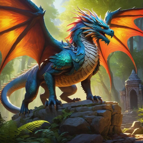 painted dragon,forest dragon,gryphon,dragon li,green dragon,draconic,dragon bridge,charizard,dragon,heroic fantasy,wyrm,dragon design,dragons,dragon of earth,black dragon,skylander giants,garuda,dragon fire,golden dragon,fantasy picture,Illustration,Realistic Fantasy,Realistic Fantasy 27