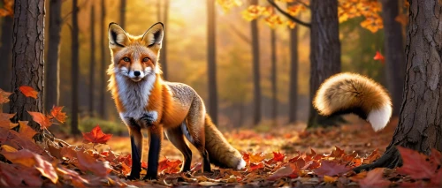 autumn background,cute fox,a fox,adorable fox,garden-fox tail,red fox,fox,fall animals,little fox,fox hunting,autumn theme,south american gray fox,fox stacked animals,autumn forest,redfox,vulpes vulpes,child fox,foxes,autumn icon,grey fox,Illustration,Children,Children 04