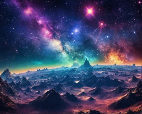 colorful stars,unicorn background,space art,triangles background,galaxy,vast,full hd wallpaper,colorful star scatters,hd wallpaper,wall,starscape,background screen,space,alien world,purple wallpaper,universe,background image,fairy galaxy,colorful background,fractal environment,Illustration,Vector,Vector 16
