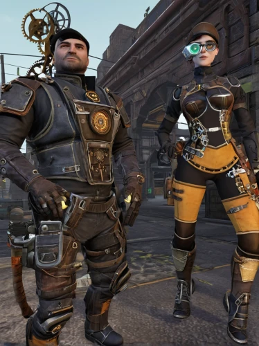 steampunk,streampunk,steampunk gears,officers,heavy construction,community connection,vilgalys and moncalvo,patrols,vendor,high-visibility clothing,partnerlook,fallout4,bandit theft,miners,roller derby,punk,civil defense,engineer,mercenary,stand models,Conceptual Art,Fantasy,Fantasy 25