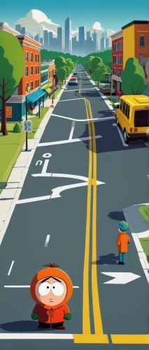 cartoon video game background,road cone,bus lane,city highway,road marking,crossroad,bicycle lane,animated cartoon,fork in the road,traffic circle,traffic management,background vector,pedestrian,roads,road work,cartoon car,roadwork,pedestrians,roundabout,road dolphin,Illustration,American Style,American Style 09
