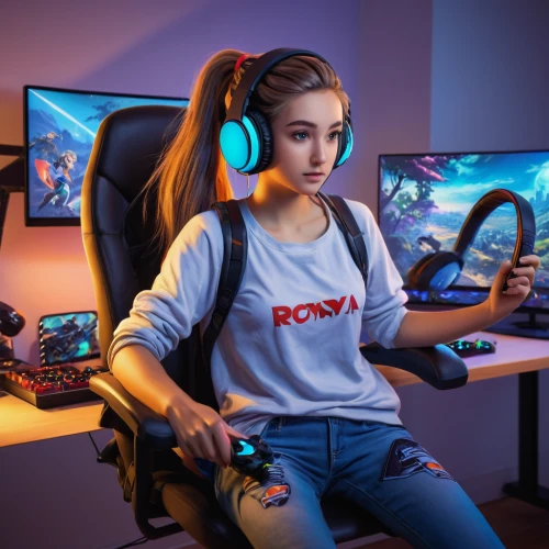 gamer,headset,gamer zone,gamers round,pc,porsche,gaming,race car driver,girl at the computer,racing wheel,racing video game,behind the wheel,gamers,twitch icon,headset profile,lan,pro,polo shirt,streaming,video gaming,Art,Classical Oil Painting,Classical Oil Painting 29