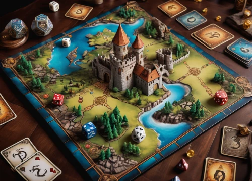 game illustration,board game,tabletop game,medieval town,collected game assets,wooden mockup,caravel,viticulture,fairy tale icons,3d fantasy,castles,knight village,cartography,fantasy city,playmat,medieval castle,fantasy world,town planning,castle iron market,meeple,Conceptual Art,Daily,Daily 13