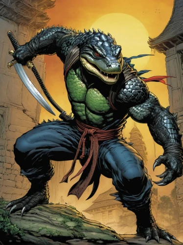 raphael,half orc,avenger hulk hero,heroic fantasy,swordsman,cleanup,orc,saurian,incredible hulk,warrior and orc,hulk,splitting maul,patrol,reptile,wall,brute,kobold,fighting stance,trachemys,ork,Illustration,American Style,American Style 02