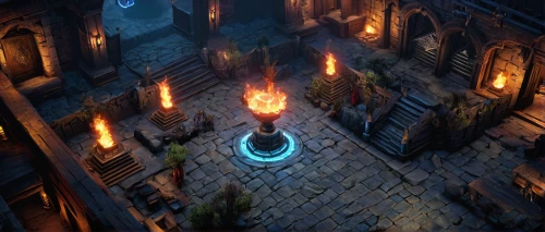 torchlight,castle iron market,the eternal flame,lantern,illuminated lantern,dungeon,fire ring,portal,gas lamp,burning torch,hearth,hanging lantern,visual effect lighting,dungeons,lamplighter,candlemaker,collected game assets,facade lantern,torches,hall of the fallen,Conceptual Art,Sci-Fi,Sci-Fi 08