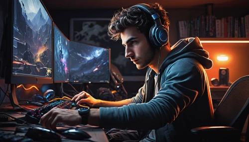 gamer,game illustration,lan,gaming,man with a computer,gamers round,computer addiction,dj,night administrator,twitch icon,gamer zone,headset profile,streaming,game addiction,computer game,music background,edit icon,vector art,vector illustration,mobile video game vector background,Illustration,Black and White,Black and White 15