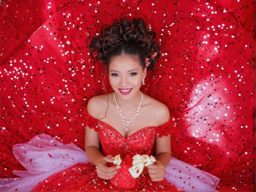 social,quinceañera,quinceanera dresses,miss vietnam,queen of hearts,asian costume,red bow,xuan lian,kaew chao chom,bia hơi,gỏi cuốn,debutante,cd cover,minnie mouse,chạo tôm,on a red background,holiday bow,oriental princess,pi mai,diaojiaolou,Photography,General,Cinematic