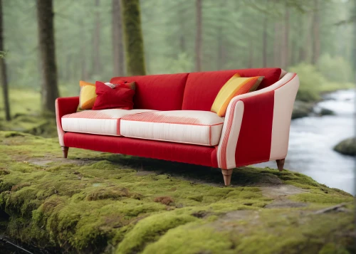 outdoor sofa,red bench,chaise longue,loveseat,chaise lounge,outdoor furniture,soft furniture,seating furniture,outdoor bench,chaise,settee,forest moss,wood bench,landscape red,wooden bench,danish furniture,hunting seat,sleeper chair,armchair,forest background