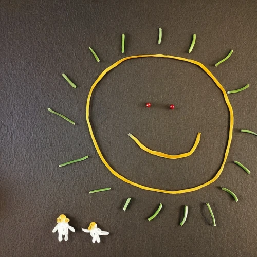 smilies,smileys,smiley fries,3-fold sun,programmer smiley,luminous garland,wall clock,clothespins,wall decoration,sun,smilie,sun salutation,solar eclipse,child art,sun eye,unhappy smiley,emojicon,sun god,paper clip art,solar system,Conceptual Art,Daily,Daily 34