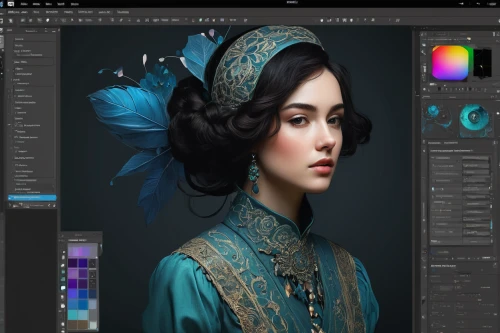 adobe photoshop,victorian lady,photoshop school,retouching,retouch,photoshop,illustrator,geisha girl,color picker,adobe illustrator,blue peacock,in photoshop,fashion vector,photoshop creativity,miss circassian,world digital painting,digital compositing,color is changable in ps,image manipulation,oriental painting,Illustration,Black and White,Black and White 02