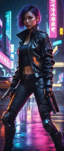 cyberpunk,katana,renegade,futuristic,punk,hk,80s,shanghai,hong,taipei,urban,cyber,terminator,hong kong,femme fatale,sega genesis,enforcer,80's design,dystopian,vapor,Illustration,Japanese style,Japanese Style 20