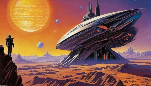 futuristic landscape,sci-fi,sci - fi,sci fi,dune,valerian,scifi,futuristic,starship,alien ship,sci fiction illustration,alien planet,voyager,science fiction,dune 45,space ships,science-fiction,viewing dune,alien world,vast,Conceptual Art,Sci-Fi,Sci-Fi 20