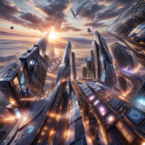 futuristic landscape,futuristic architecture,skycraper,sky city,sky space concept,fantasy city,virtual landscape,metropolis,3d fantasy,scifi,urbanization,city cities,city scape,harbour city,virtual world,digital compositing,cityscape,skyscapers,terraforming,sci-fi