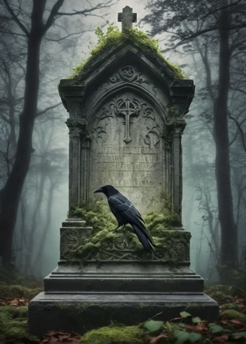 resting place,animal grave,burial ground,memento mori,life after death,tombstones,mourning swan,grave stones,corvidae,the grave in the earth,raven bird,murder of crows,old graveyard,of mourning,graveyard,sepulchre,gravestones,mortality,grave,cemetary,Photography,Artistic Photography,Artistic Photography 07
