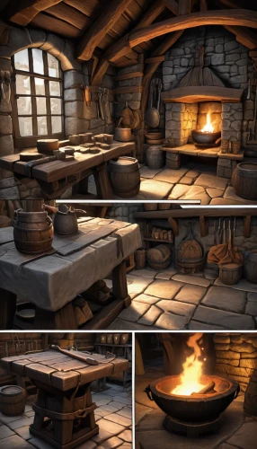 stone oven,fireplaces,wood-burning stove,masonry oven,fireplace,pizza oven,cannon oven,hearth,fire place,wood stove,stone oven pizza,cooking pot,tavern,charcoal kiln,dwarf cookin,blacksmith,tinsmith,blackhouse,forge,stove,Illustration,American Style,American Style 13