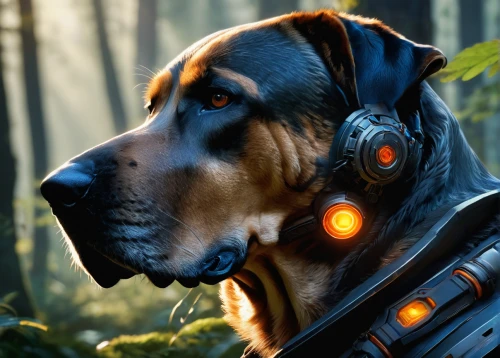 bloodhound,mastiff,companion dog,eurohound,posavac hound,bavarian mountain hound,vigilant dog,hound,scent hound,rottweiler,jagdterrier,smaland hound,hunting dog,blood hound,fila brasileiro,kosmus,beauceron,american mastiff,coonhound,king shepherd,Conceptual Art,Fantasy,Fantasy 05