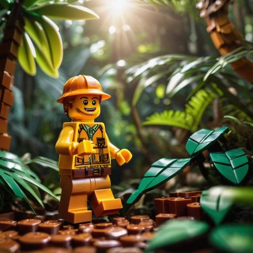 lego background,forest workers,legomaennchen,aaa,farmer in the woods,arborist,tropical jungle,lego,forest floor,lego brick,jungle,forest man,park ranger,playmobil,from lego pieces,build lego,patrol,gardener,lego building blocks,explorer,Illustration,Paper based,Paper Based 01