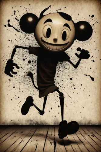 pinocchio,mime,mime artist,cute cartoon character,string puppet,a voodoo doll,cartoon character,anthropomorphized,the voodoo doll,marionette,animated cartoon,johnny jump up,pierrot,abstract cartoon art,3d stickman,robber,geppetto,mickey mause,voodoo doll,anthropomorphic,Illustration,Abstract Fantasy,Abstract Fantasy 09