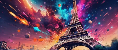 french digital background,paris,eiffel,fireworks background,fireworks art,eiffel tower,colorful background,world digital painting,the eiffel tower,colorful city,paris clip art,art background,rainbow pencil background,eifel,crayon background,france,full hd wallpaper,fire background,creative background,the festival of colors,Conceptual Art,Sci-Fi,Sci-Fi 30
