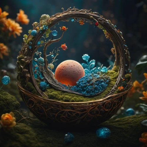 tiny world,3d fantasy,little planet,cinema 4d,fantasy landscape,small planet,fantasy picture,underwater landscape,fairy world,cell structure,lensball,spheres,broken eggs,broken egg,crystal egg,photo manipulation,photomanipulation,terrarium,wishing well,earth in focus,Photography,General,Fantasy