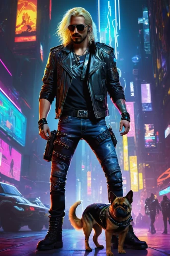 cyberpunk,renegade,game art,boy and dog,sci fiction illustration,dog street,look at the dog,top dog,companion dog,blonde dog,would a background,the dog,street dogs,gundogmus,dog,wolf bob,that dog,80s,game illustration,dog walker,Photography,Documentary Photography,Documentary Photography 38