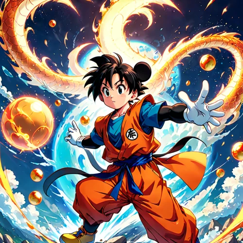 goku,son goku,dragon ball,dragonball,dragon ball z,takikomi gohan,kame sennin,trunks,cg artwork,fire background,stone background,toori,birthday banner background,scroll wallpaper,wallpapers,april fools day background,nimbus,vegeta,alibaba,5 element,Anime,Anime,Realistic