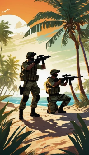 beach defence,cuba background,game illustration,mobile video game vector background,vietnam,honolulu,south pacific,barbados,background vector,cartoon video game background,zanzibar,bay of pigs,palmtrees,patrols,beach background,punta cana,tropic,palm tree vector,lost in war,tropics,Art,Artistic Painting,Artistic Painting 44
