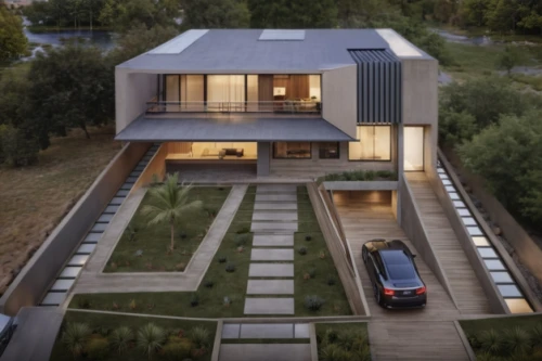 modern house,folding roof,dunes house,cubic house,modern architecture,flat roof,smart home,cube house,smart house,metal roof,residential house,timber house,eco-construction,roof landscape,house shape,danish house,metal cladding,contemporary,residential,frame house