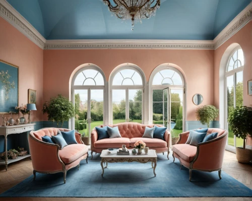 sitting room,dandelion hall,great room,breakfast room,danish room,living room,livingroom,interiors,orangery,family room,ornate room,stately home,blue room,bay window,vaulted ceiling,luxury home interior,stucco ceiling,shabby-chic,interior design,interior decor,Photography,General,Natural