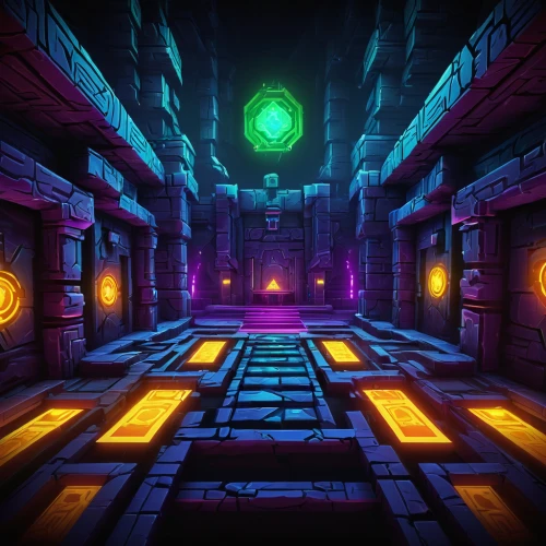 dungeon,dungeons,hall of the fallen,game blocks,tileable,ancient city,3d render,game illustration,hollow blocks,labyrinth,maze,3d mockup,portal,development concept,collected game assets,3d background,cartoon video game background,backgrounds,android game,the tile plug-in,Illustration,Paper based,Paper Based 21