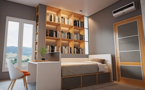 modern room,room divider,sky apartment,modern decor,smart home,canopy bed,bedroom,bookcase,contemporary decor,guest room,smart house,walk-in closet,3d rendering,air purifier,search interior solutions,sleeping room,interior modern design,shared apartment,guestroom,heat pumps,Photography,General,Realistic