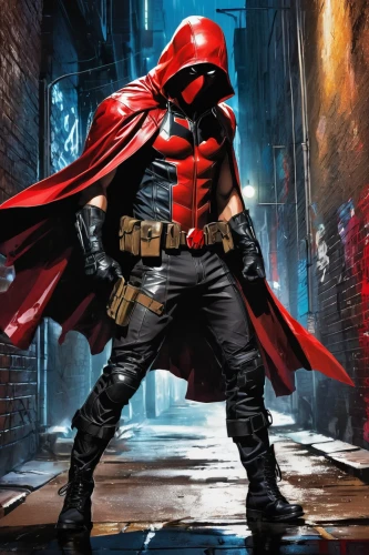 red hood,vader,darth wader,darth vader,red super hero,darth talon,comic hero,strawberries falcon,cg artwork,iron mask hero,caped,superhero background,red cape,spawn,kryptarum-the bumble bee,darth maul,magneto-optical disk,daredevil,heroic fantasy,clone jesionolistny,Conceptual Art,Oil color,Oil Color 24