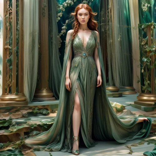 celtic woman,merida,celtic queen,the enchantress,green dress,dryad,fantasy picture,fantasy art,elven,fantasy portrait,sorceress,fairy queen,emerald,poison ivy,faerie,faery,rusalka,fantasy woman,fae,aphrodite