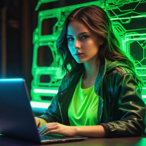 girl at the computer,women in technology,kasperle,neon human resources,computer code,night administrator,cyber security,computer freak,cybersecurity,hacking,laptop,hp hq-tre core i5 laptop,cyber crime,computer security,cyber,computer science,computer business,cyber glasses,computer program,crypto mining,Photography,General,Realistic