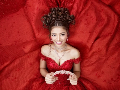 red gown,queen of hearts,social,debutante,quinceañera,lady in red,miss vietnam,red bow,red carnations,sinulog dancer,cochineal,on a red background,filipino,red rose,red ribbon,red carnation,xuan lian,sampaguita,red confetti,man in red dress,Common,Common,Natural