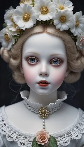 porcelain dolls,doll's facial features,pierrot,porcelain rose,white lady,vintage doll,victorian lady,porcelaine,female doll,dead bride,doll head,painter doll,tumbling doll,artist doll,cloth doll,doll figure,doll face,porcelain doll,gothic portrait,doll's head,Photography,General,Realistic
