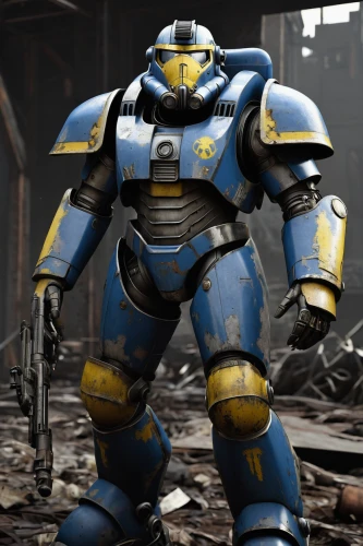 fallout4,fallout,steel man,war machine,destroy,fresh fallout,mech,minibot,enforcer,military robot,heavy armour,mecha,spartan,bot,dark blue and gold,centurion,kryptarum-the bumble bee,tau,sigma,combat medic,Photography,Documentary Photography,Documentary Photography 27