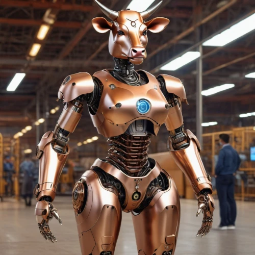 armored animal,electric donkey,minotaur,evangelion evolution unit-02y,evangelion unit-02,mother cow,robotics,working animal,evangelion eva 00 unit,butomus,robot,military robot,cybernetics,war machine,cow,soft robot,robotic,deer bull,cyborg,mammal