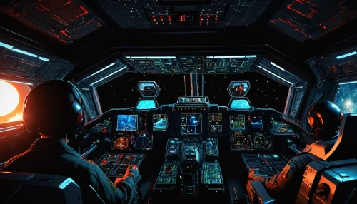 the interior of the cockpit,cockpit,ufo interior,aircraft cabin,spaceship space,flight engineer,sci fi surgery room,controls,compartment,the vehicle interior,flight board,sci fi,flight instruments,pilot,afterburner,sci-fi,sci - fi,approach,simulator,spaceship,Illustration,Black and White,Black and White 22