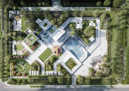 garden elevation,bird's-eye view,overhead view,villa d'este,view from above,from above,architect plan,chinese architecture,bendemeer estates,bird's eye view,persian architecture,mansion,villa balbianello,overhead shot,large home,landscape plan,residential,villa balbiano,asian architecture,florida home,Landscape,Landscape design,Landscape Plan,Park Design